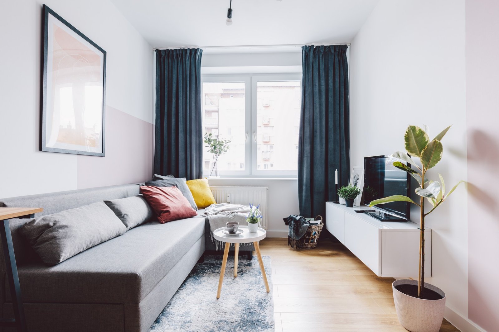 Wohnzimmer einer Mietwohnung